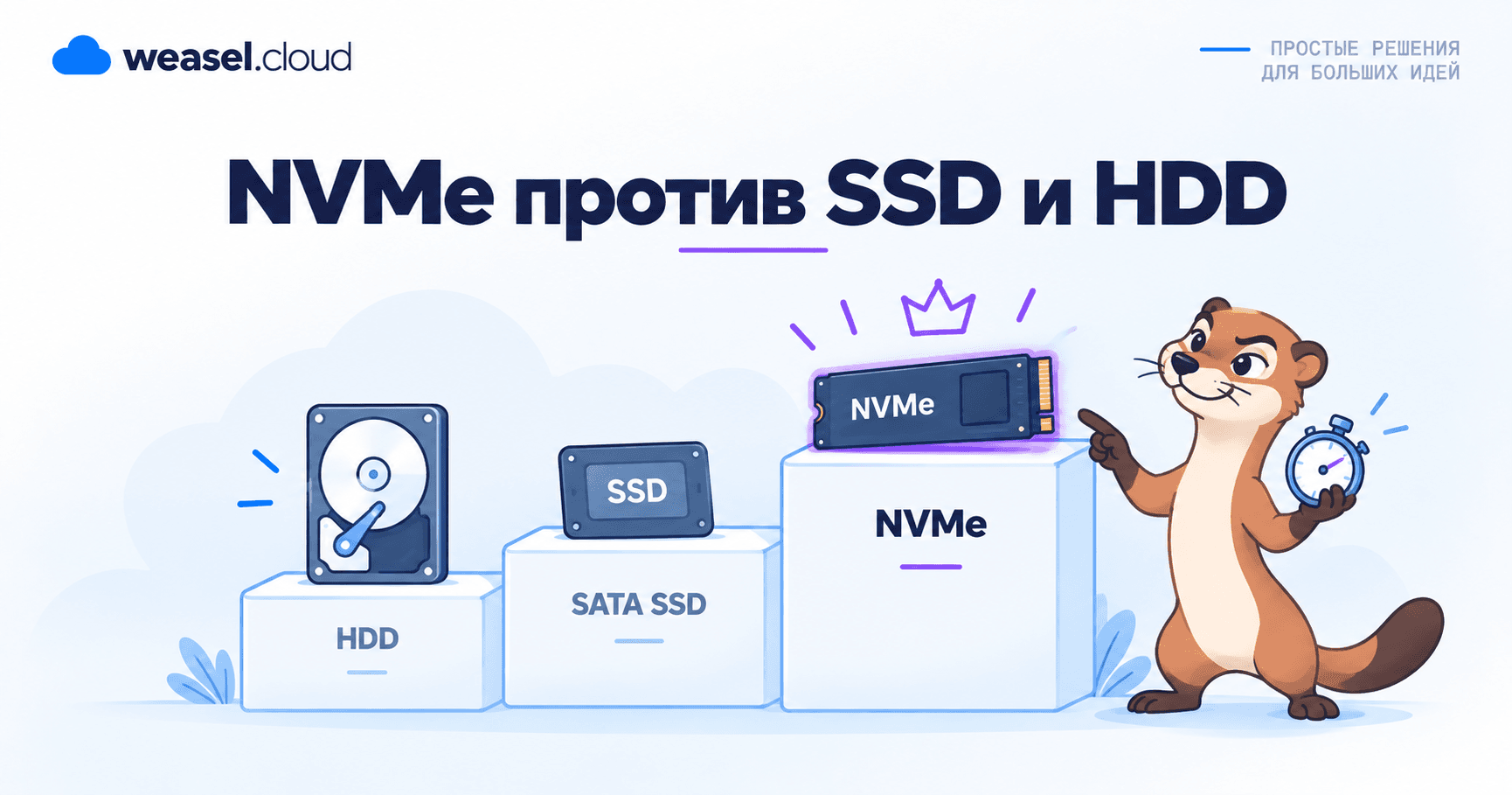 Обложка статьи NVMe против SSD и HDD