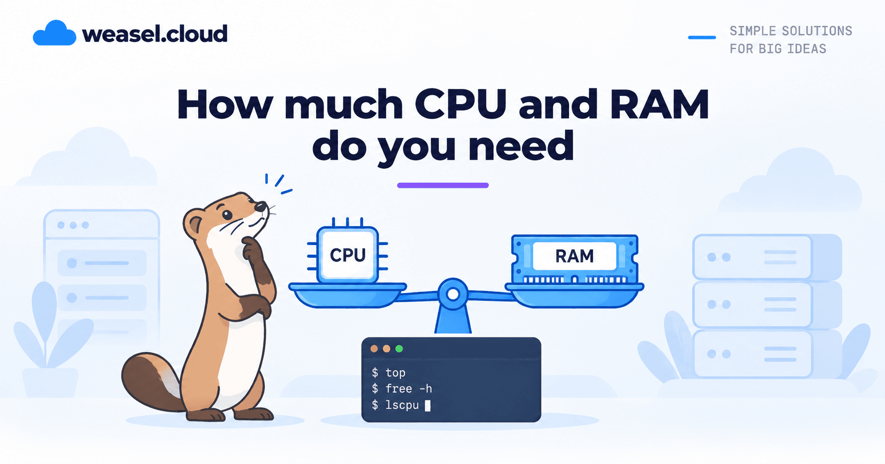 Cover: how much CPU and RAM does a server need