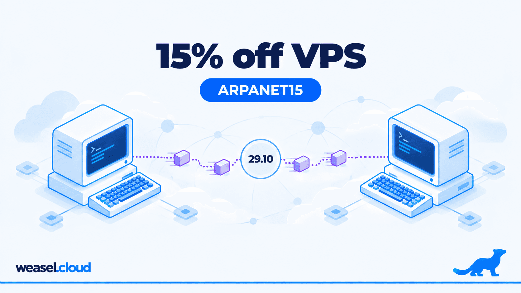 News cover: 15% off VPS, promo code ARPANET15