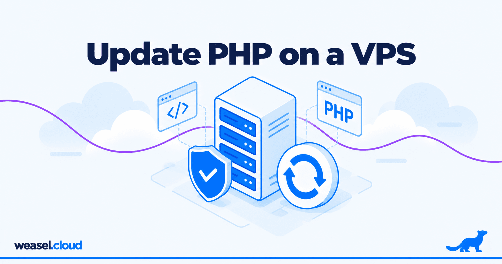 Article cover: updating PHP on a VPS