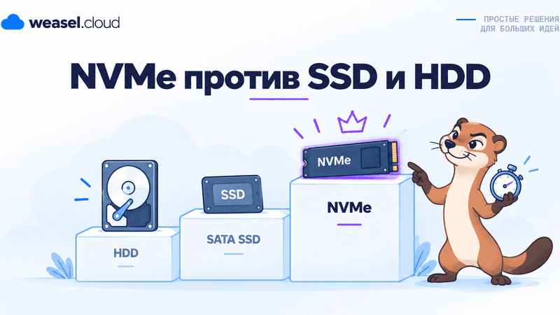 Обложка статьи NVMe против SSD и HDD