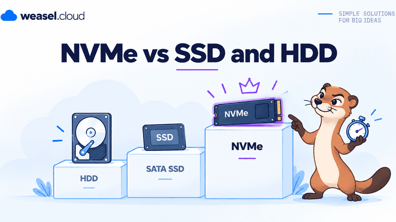 Cover for NVMe vs SSD vs HDD