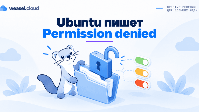 Ubuntu Permission denied - обложка RU