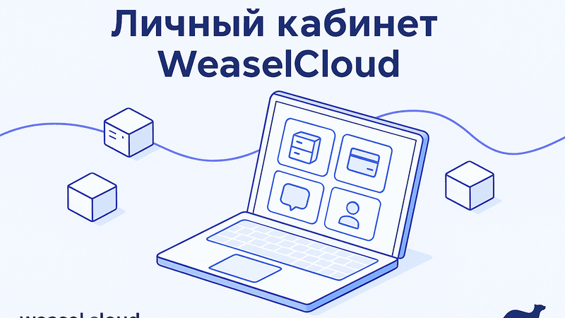 Ноутбук с личным кабинетом WeaselCloud: сервисы, биллинг, поддержка, аккаунт