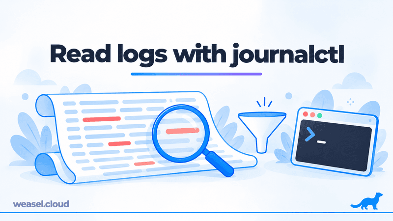 Article cover: how to read logs with journalctl