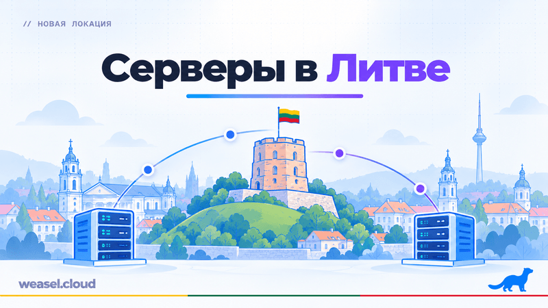 Обложка новости: серверы WeaselCloud в Литве