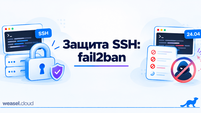 Обложка статьи: защита SSH с помощью fail2ban